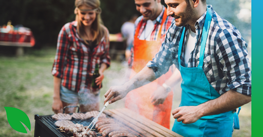 family grilling